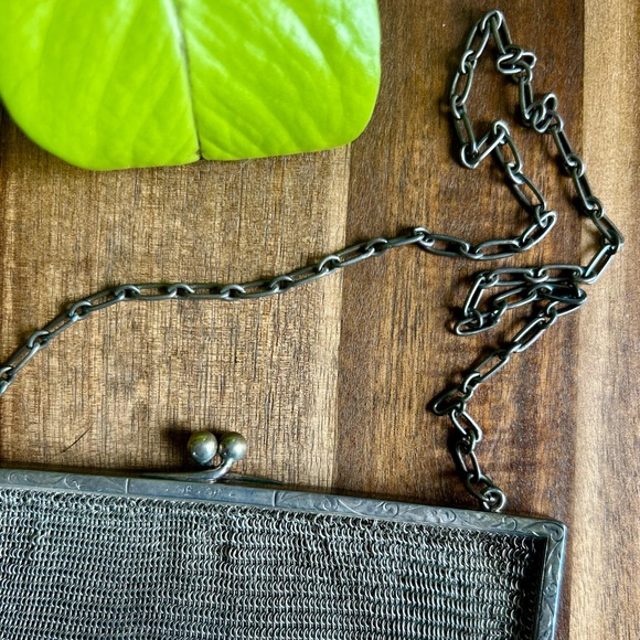 Original Sterling Vintage Chainmail Evening Bag - Picture 6 of 8